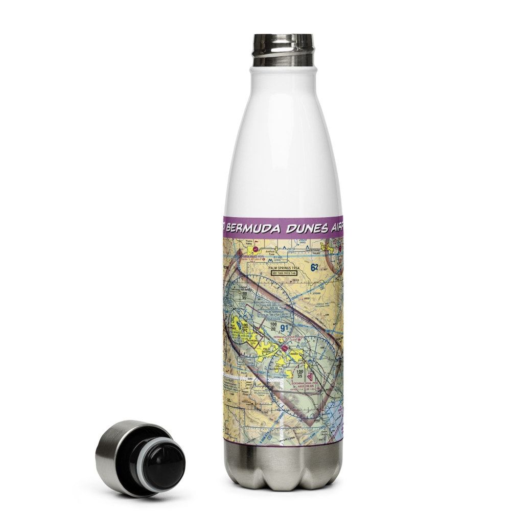 Bermuda Dunes Airport (UDD) VFR Sectional Water Bottle 