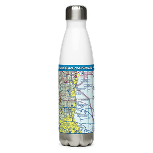 Waukegan National Airport (UGN) VFR Sectional Water Bottle