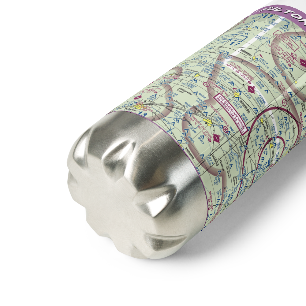 Fulton County Airport (USE) VFR Sectional Water Bottle 