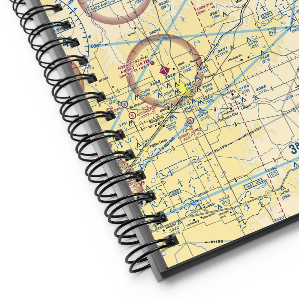 Willis N Clark Airport (5TE8) VFR Sectional Notebook 