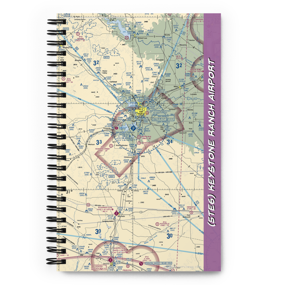 Keystone Ranch Airport (5TE6) VFR Sectional Notebook 