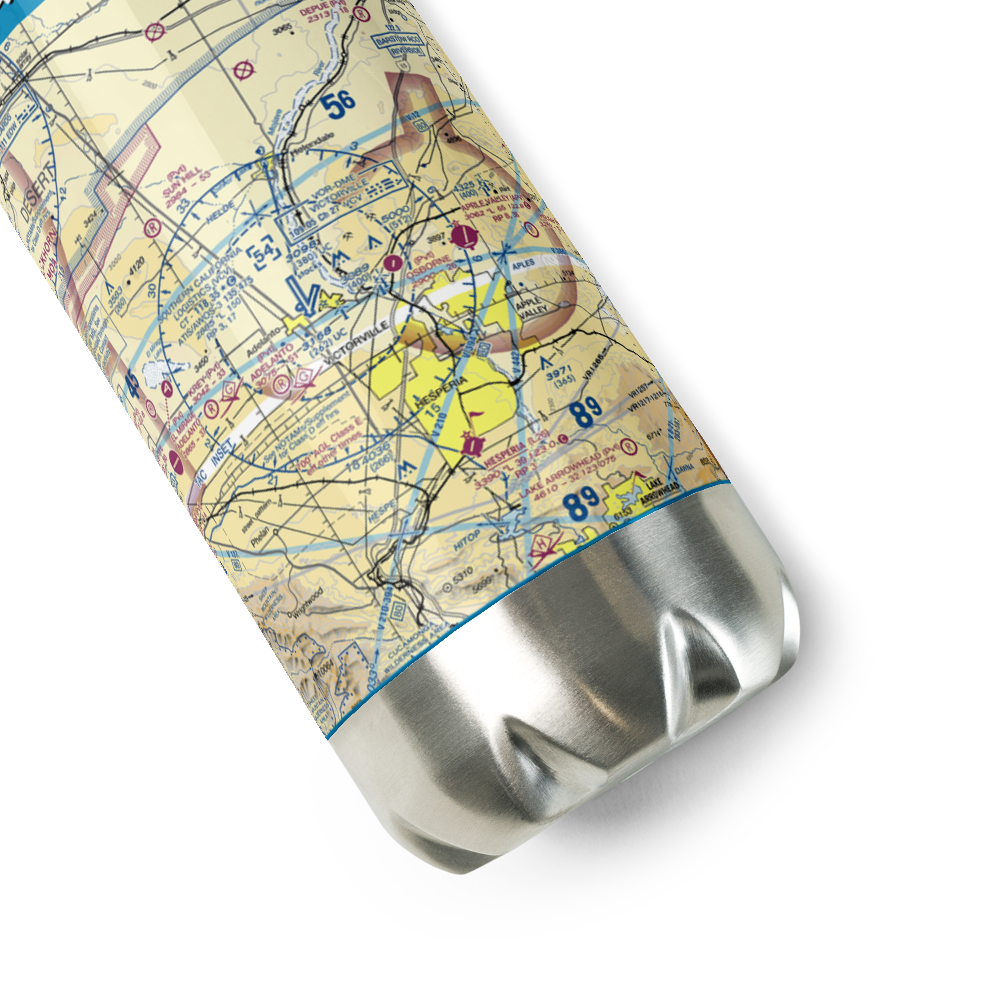 Southern California Logistics Airport (VCV) VFR Sectional Water Bottle 
