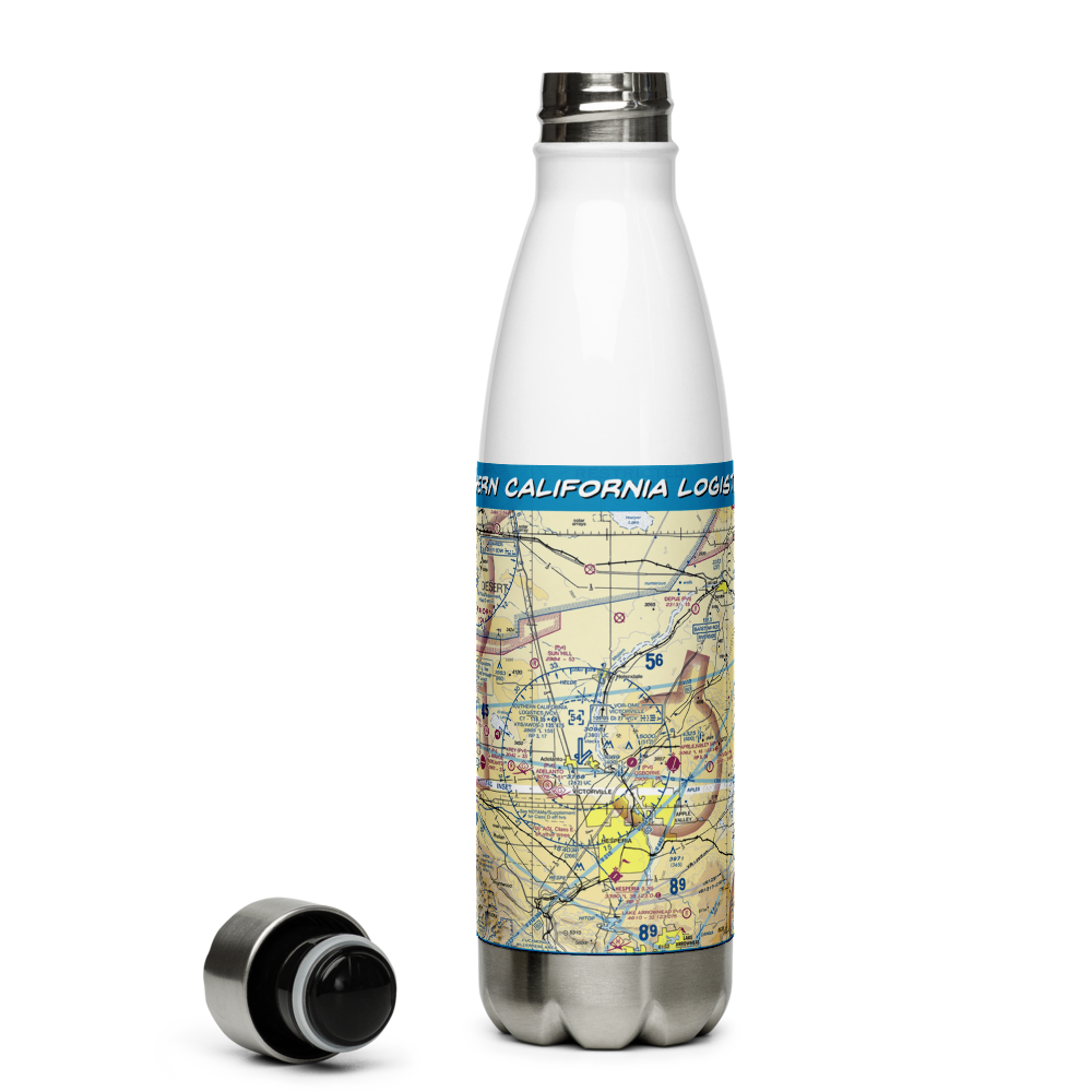 Southern California Logistics Airport (VCV) VFR Sectional Water Bottle 