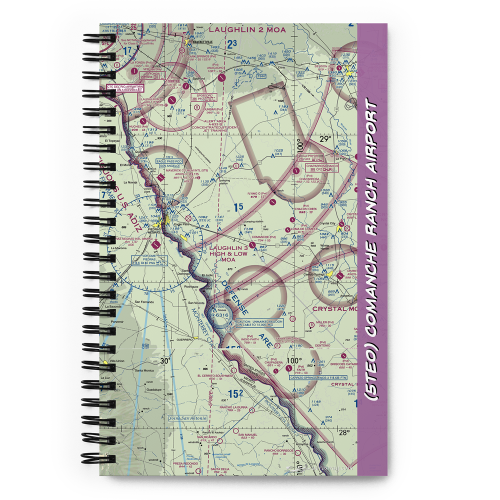 Comanche Ranch Airport (5TE0) VFR Sectional Notebook 