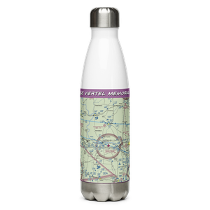 Jesse Viertel Memorial Airport (VER) VFR Sectional Water Bottle