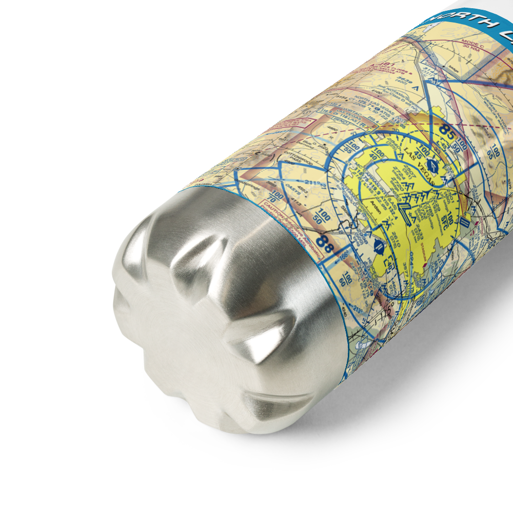 North Las Vegas Airport (VGT) VFR Sectional Water Bottle 