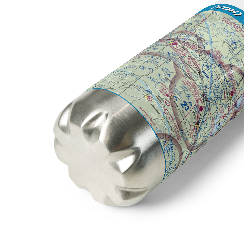 Volk Field (VOK) VFR Sectional Water Bottle 
