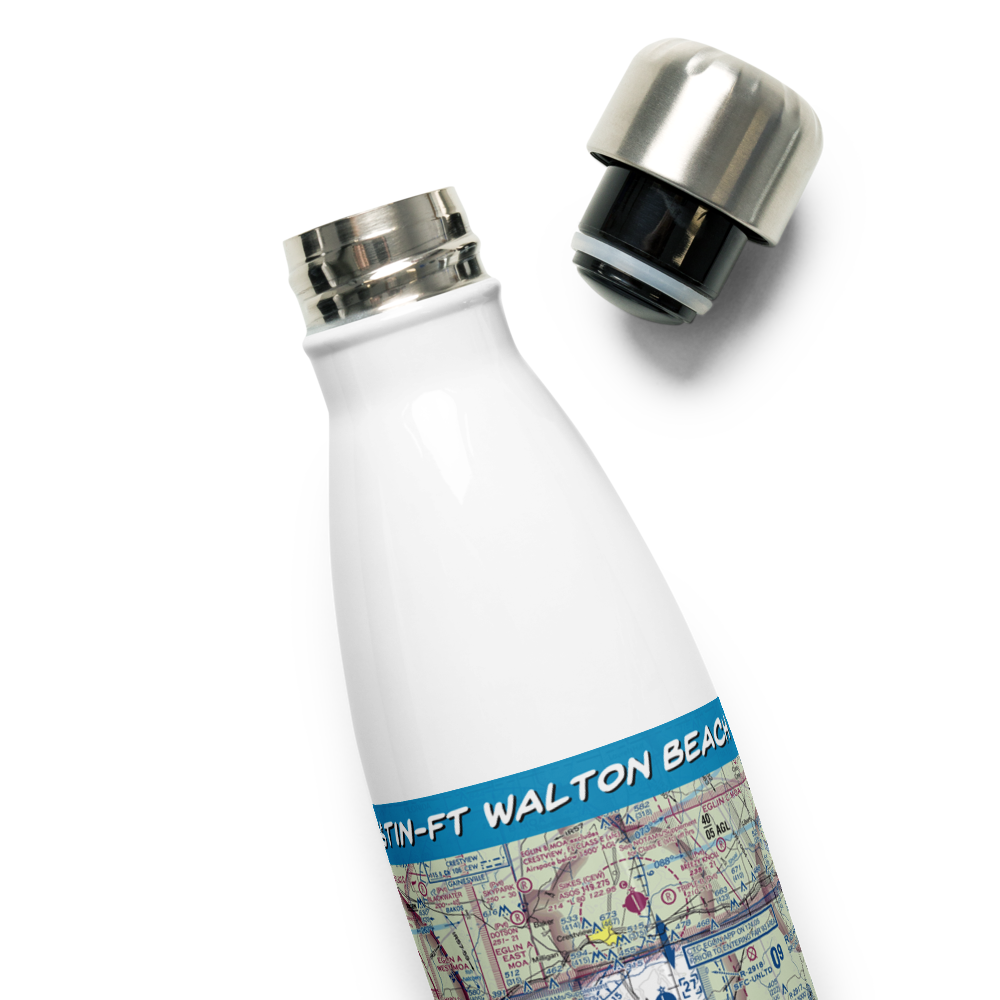 Destin-Ft Walton Beach Airport (VPS) VFR Sectional Water Bottle 