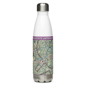 Hartness State (Springfield) Airport (VSF) VFR Sectional Water Bottle