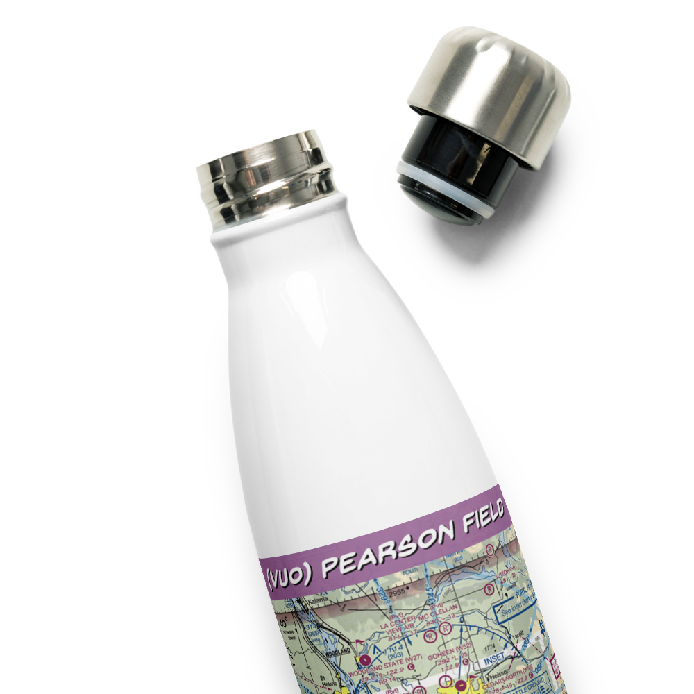 Pearson Field (VUO) VFR Sectional Water Bottle 