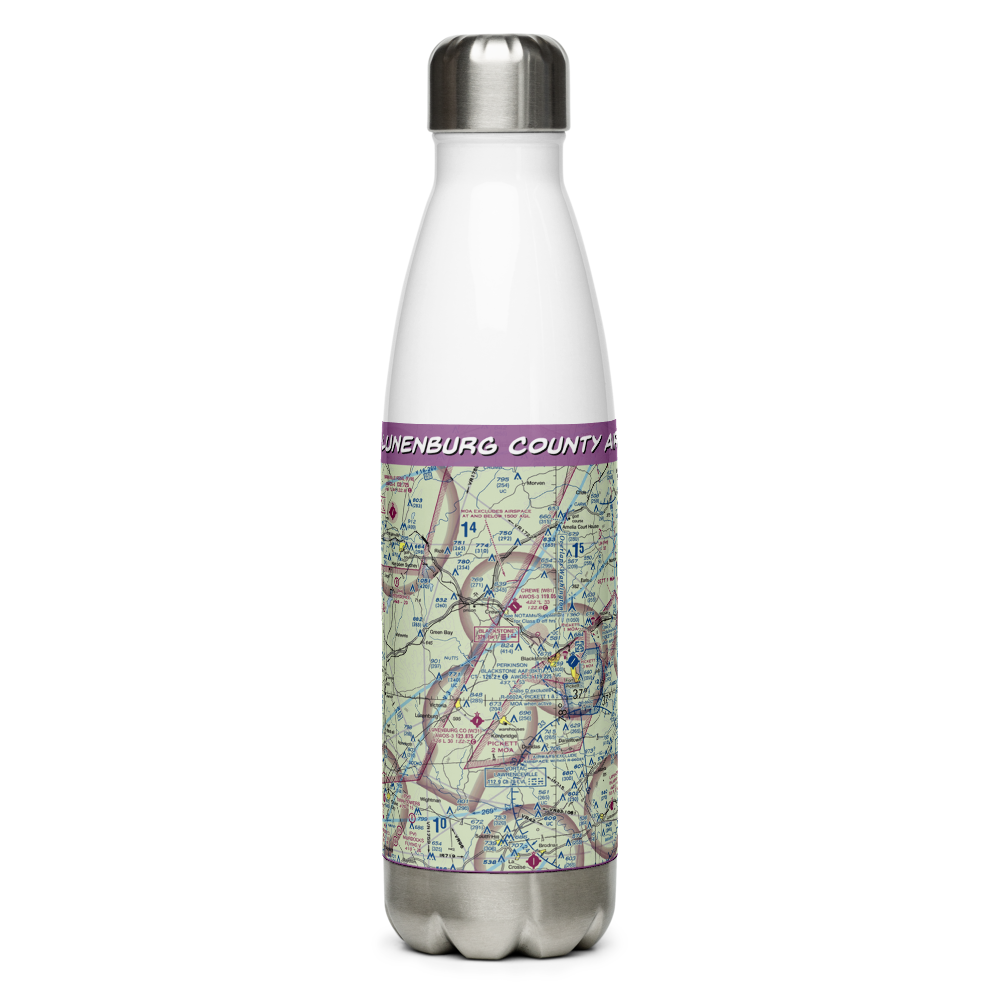 Lunenburg County Airport (W31) VFR Sectional Water Bottle 