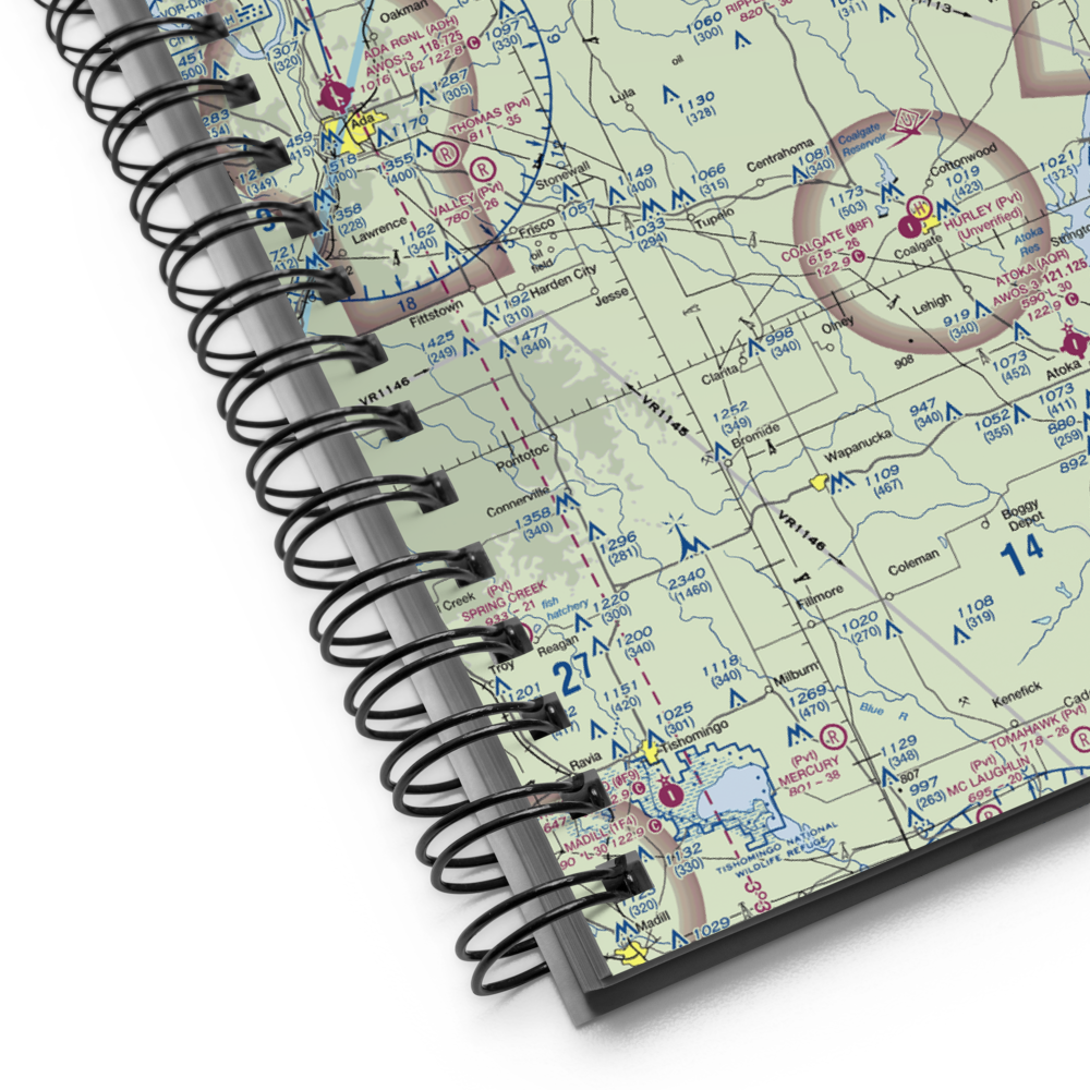 Christopher M. Rippee Memorial Airport (5OK2) VFR Sectional Notebook 