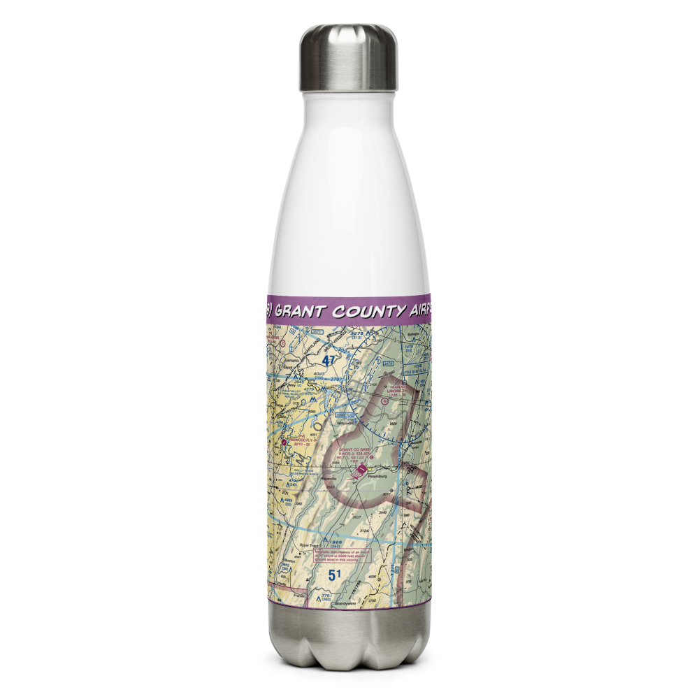 Grant County Airport (W99) VFR Sectional Water Bottle 