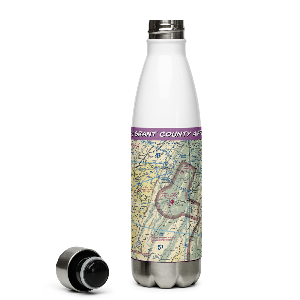 Grant County Airport (W99) VFR Sectional Water Bottle 