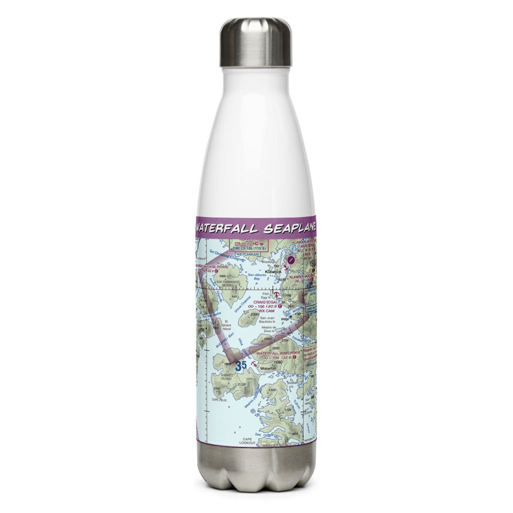 Waterfall Seaplane Base (KWF) VFR Sectional Water Bottle 