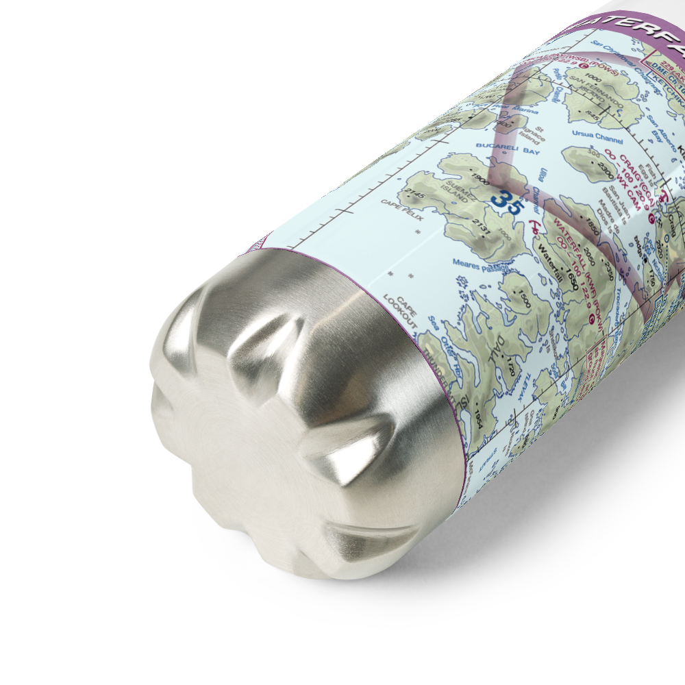 Waterfall Seaplane Base (KWF) VFR Sectional Water Bottle 