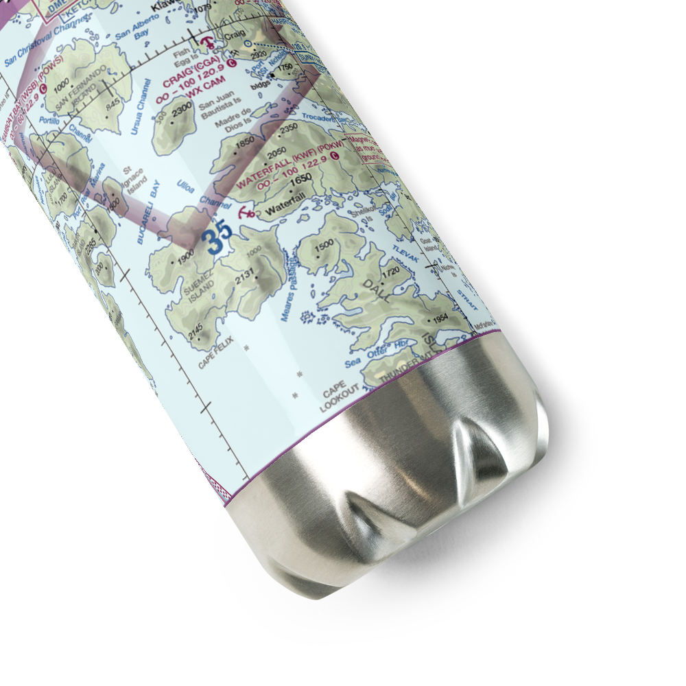 Waterfall Seaplane Base (KWF) VFR Sectional Water Bottle 