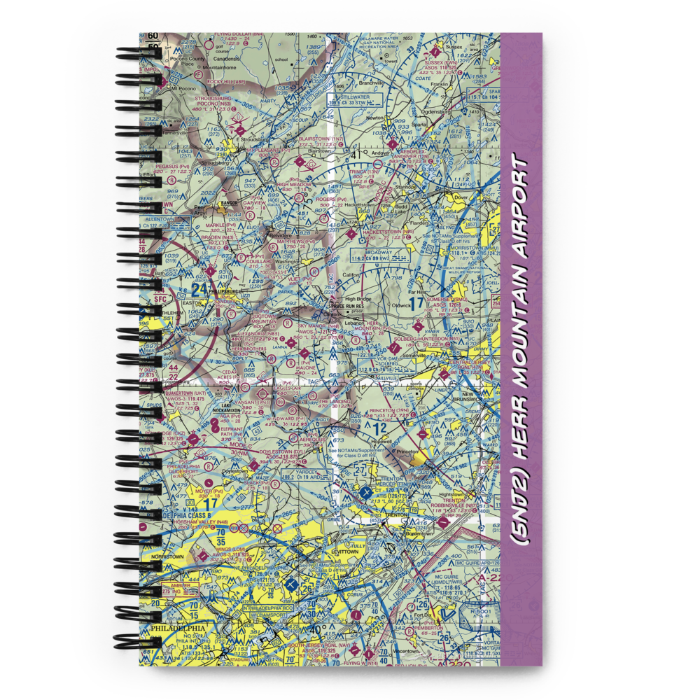 Herr Mountain Airport (5NJ2) VFR Sectional Notebook 