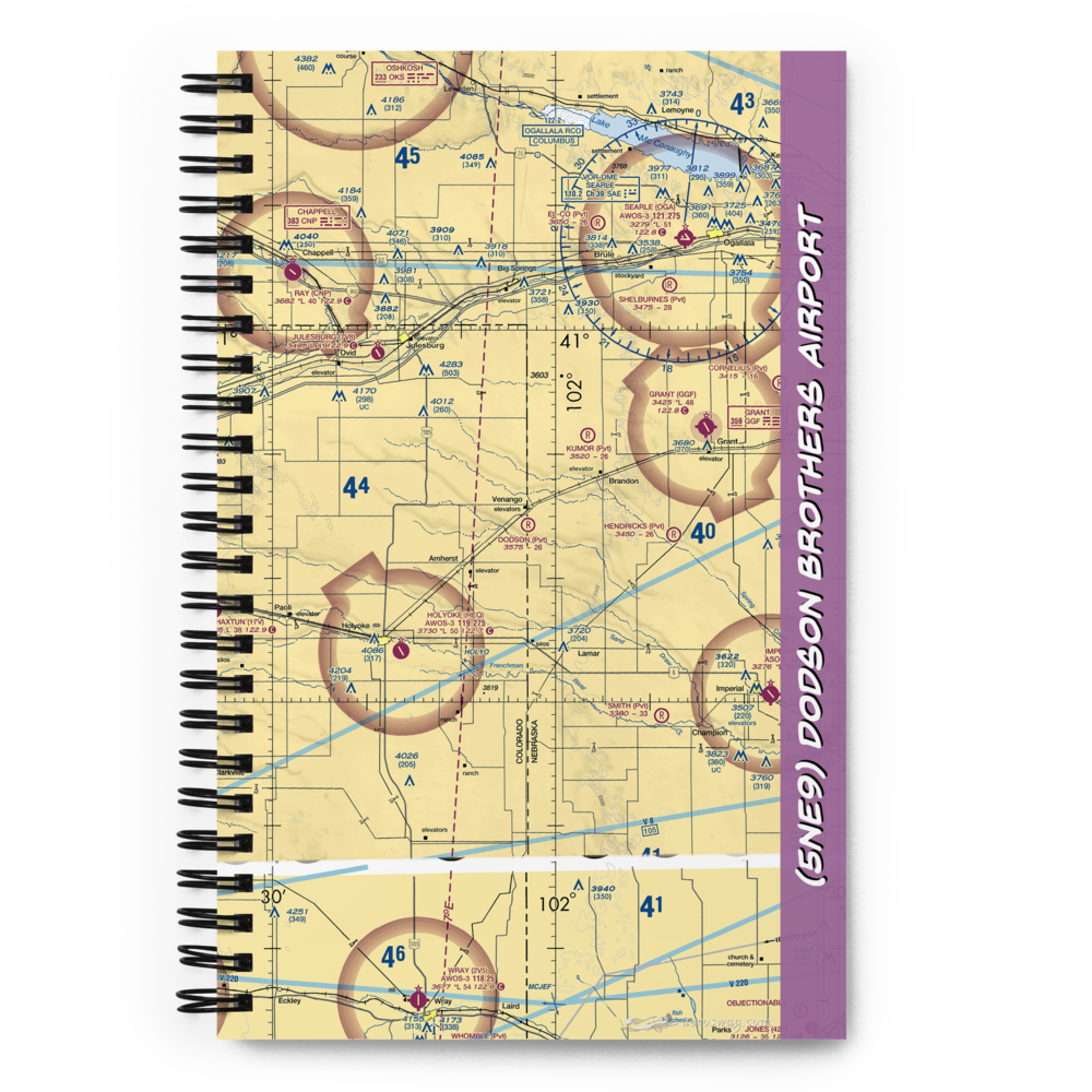 Dodson Brothers Airport (5NE9) VFR Sectional Notebook 
