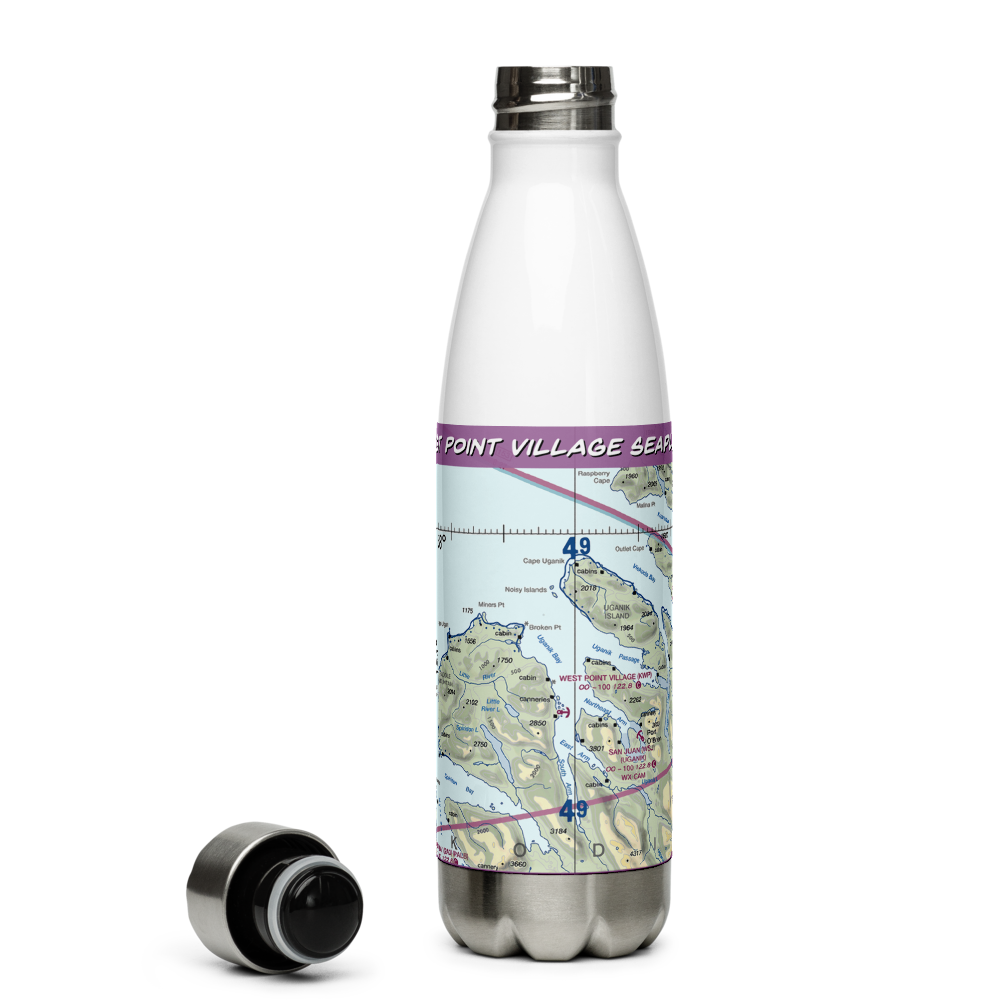 West Point Village Seaplane Base (KWP) VFR Sectional Water Bottle 