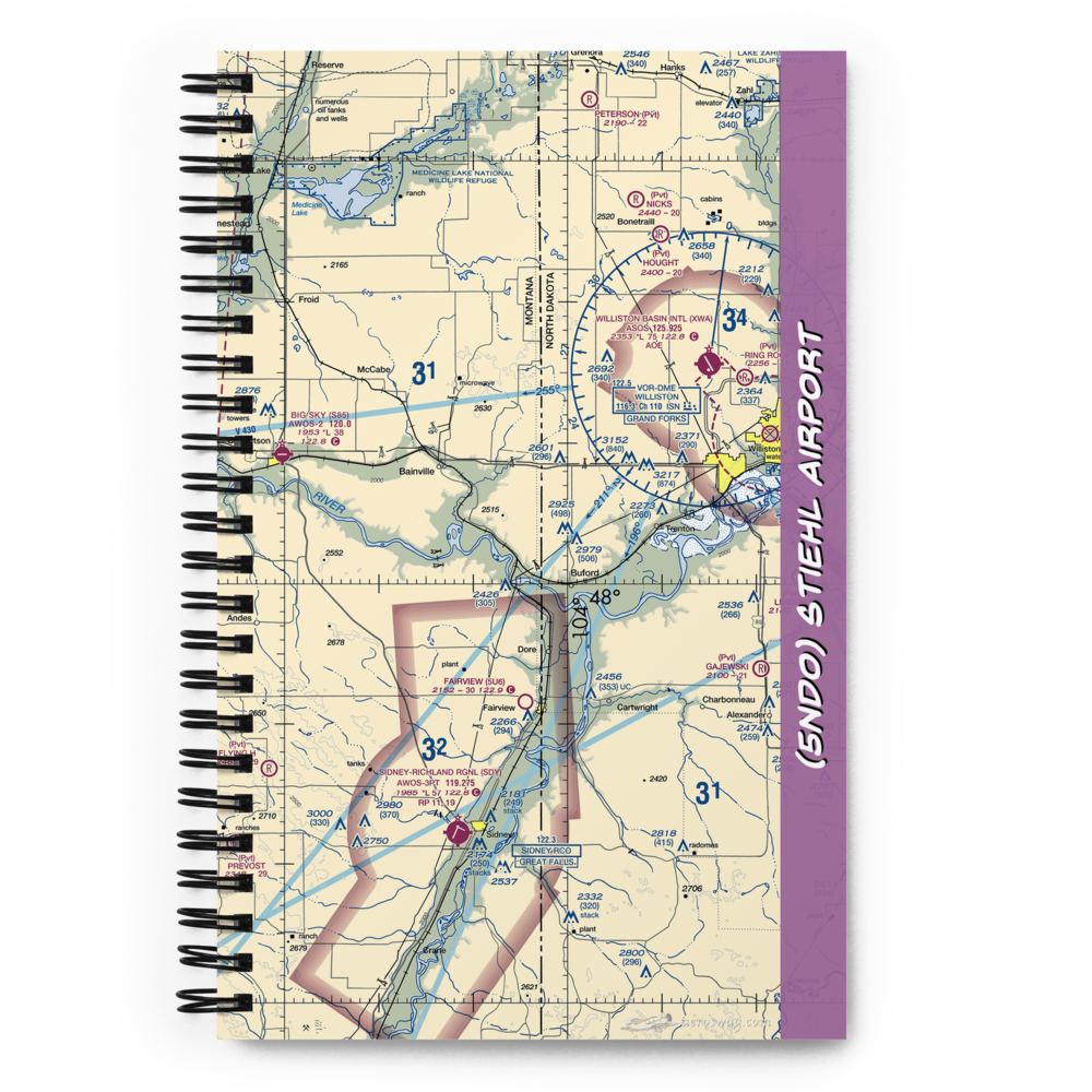 Stiehl Airport (5ND0) VFR Sectional Notebook 