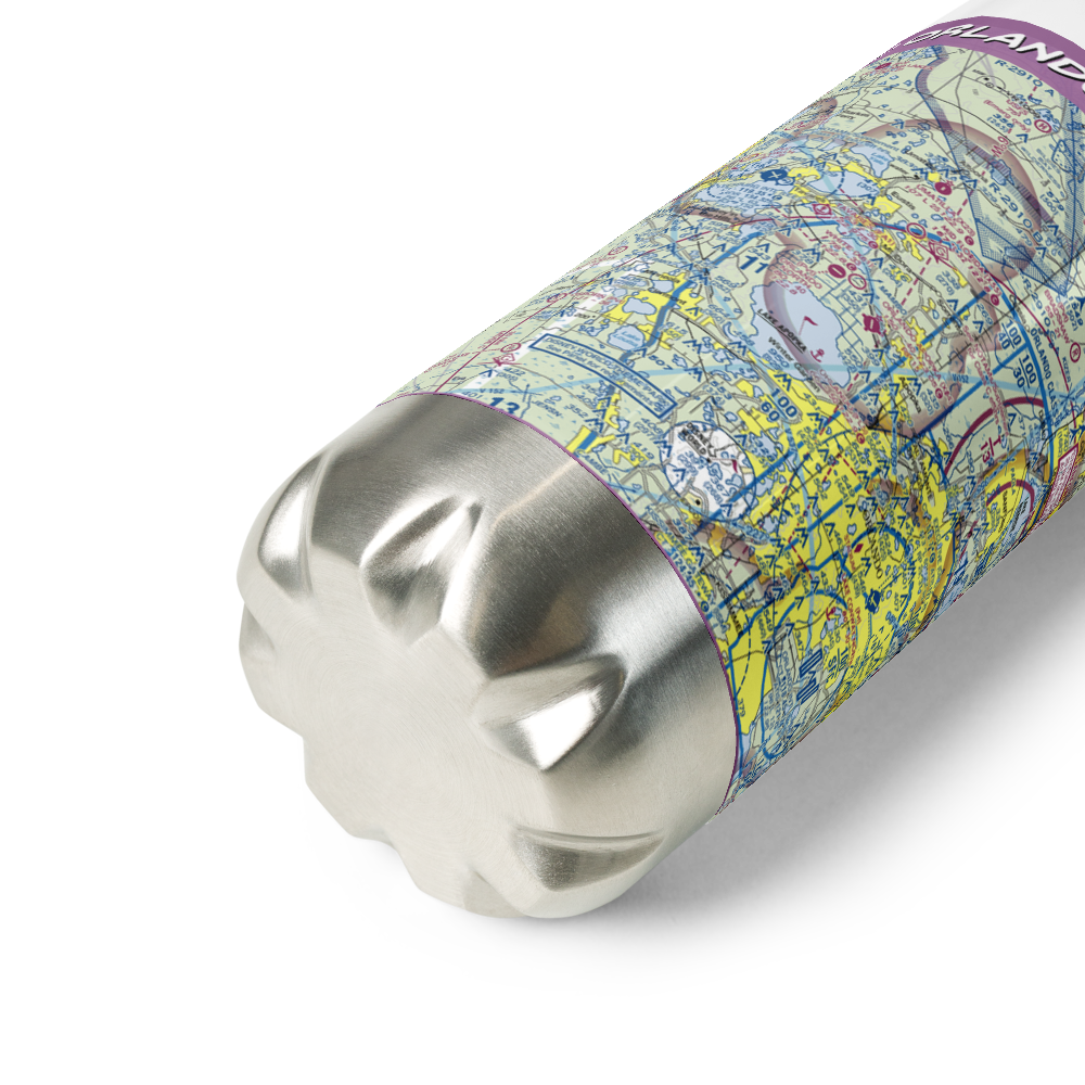 Orlando Apopka Airport (X04) VFR Sectional Water Bottle 