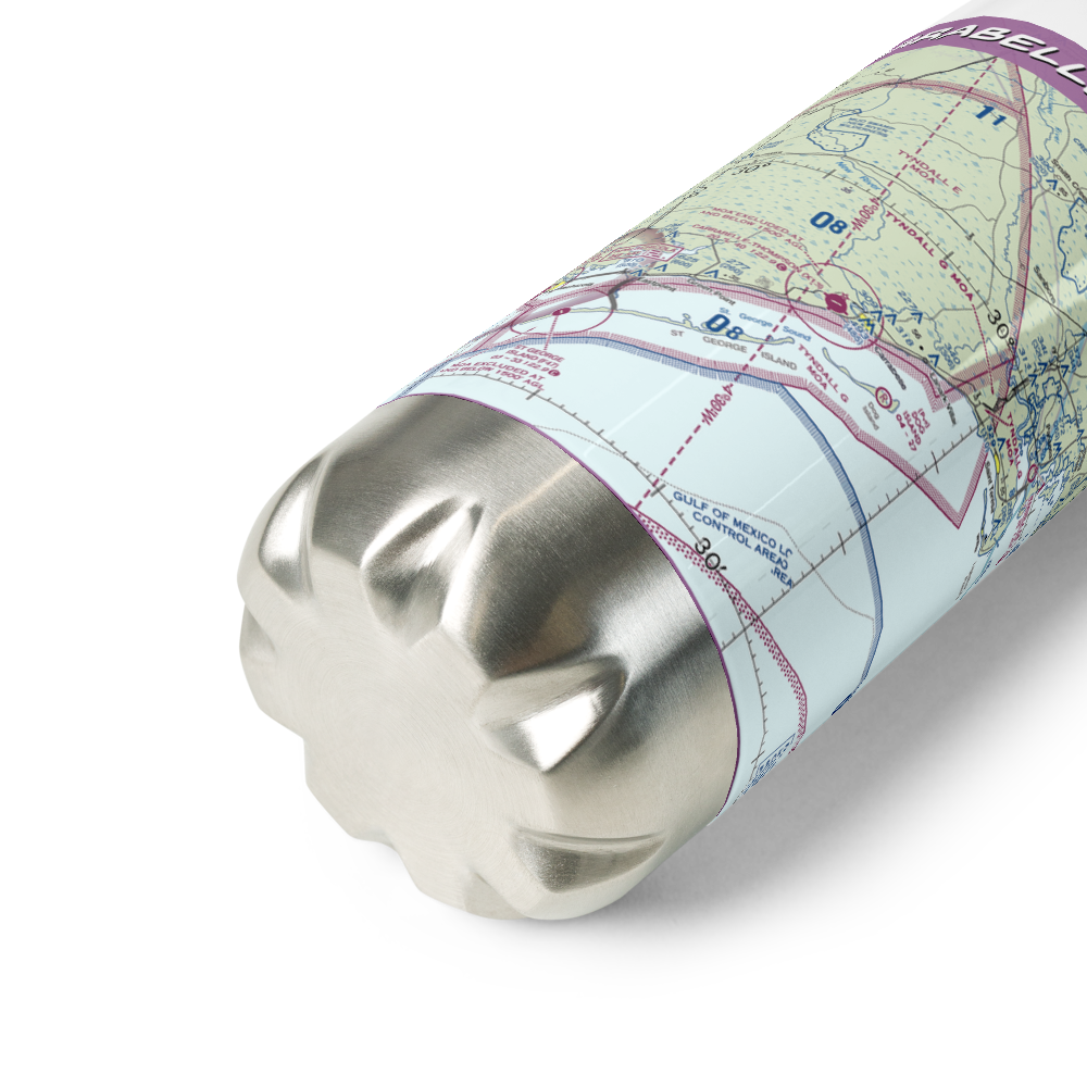 Carrabelle Thompson Airport (X13) VFR Sectional Water Bottle 