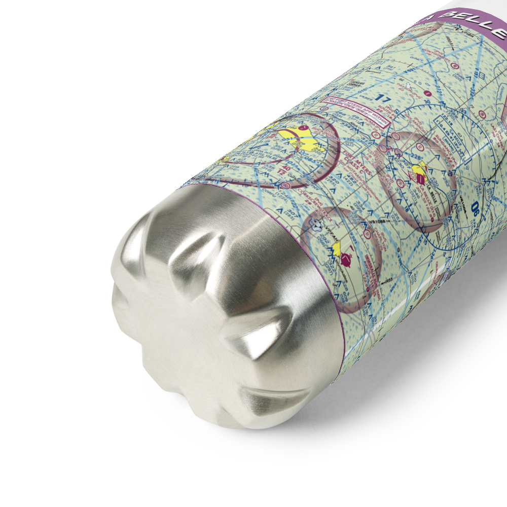 La Belle Municipal Airport (X14) VFR Sectional Water Bottle 
