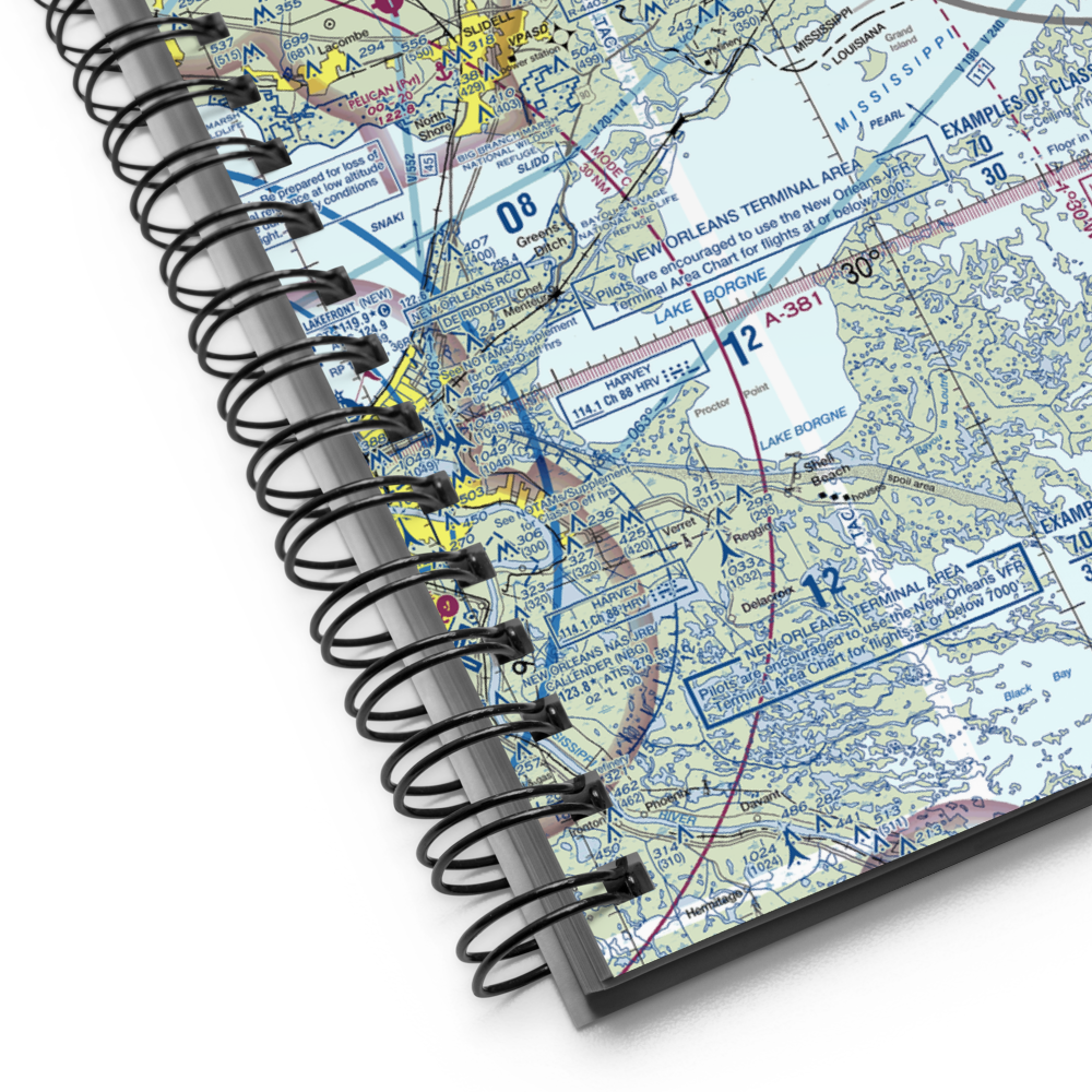 Turkey Bayou Airpark (5MS2) VFR Sectional Notebook 