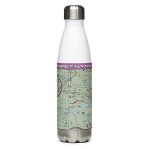Springfield Municipal Airport (Y03) VFR Sectional Water Bottle