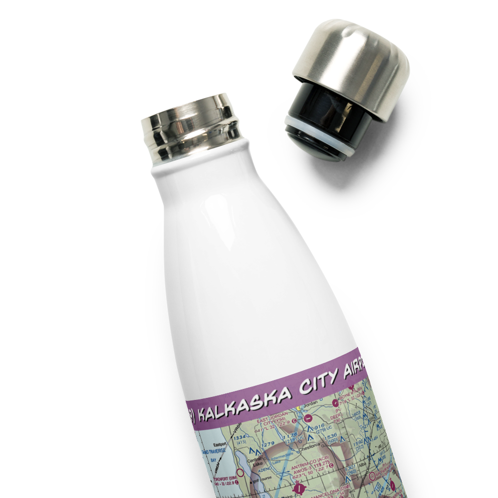 Kalkaska City Airport (Y89) VFR Sectional Water Bottle 