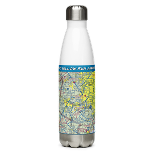 Willow Run Airport (YIP) VFR Sectional Water Bottle