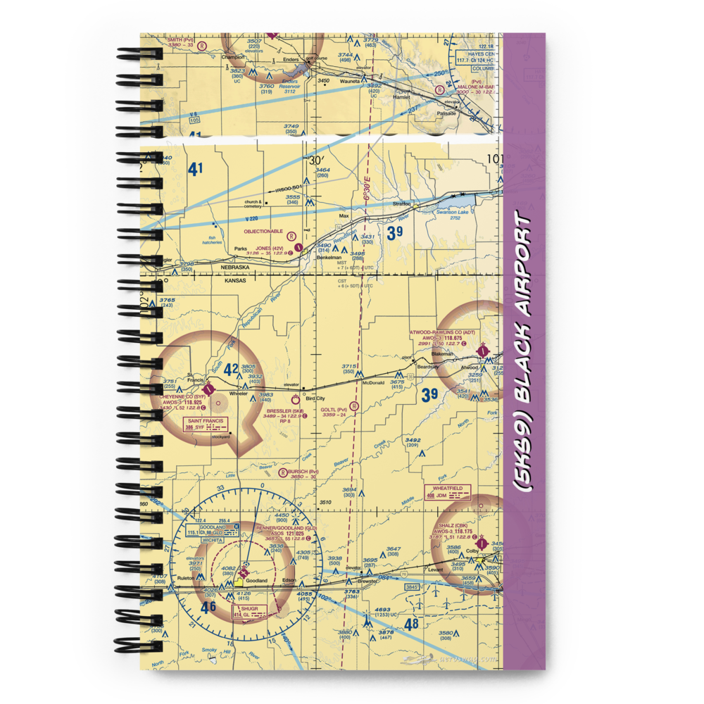 Black Airport (5KS9) VFR Sectional Notebook 