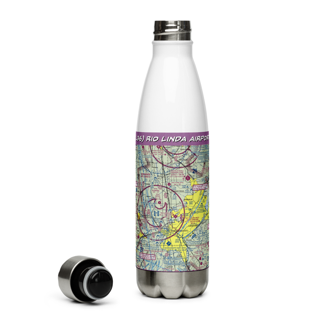 Rio Linda Airport (L36) VFR Sectional Water Bottle 