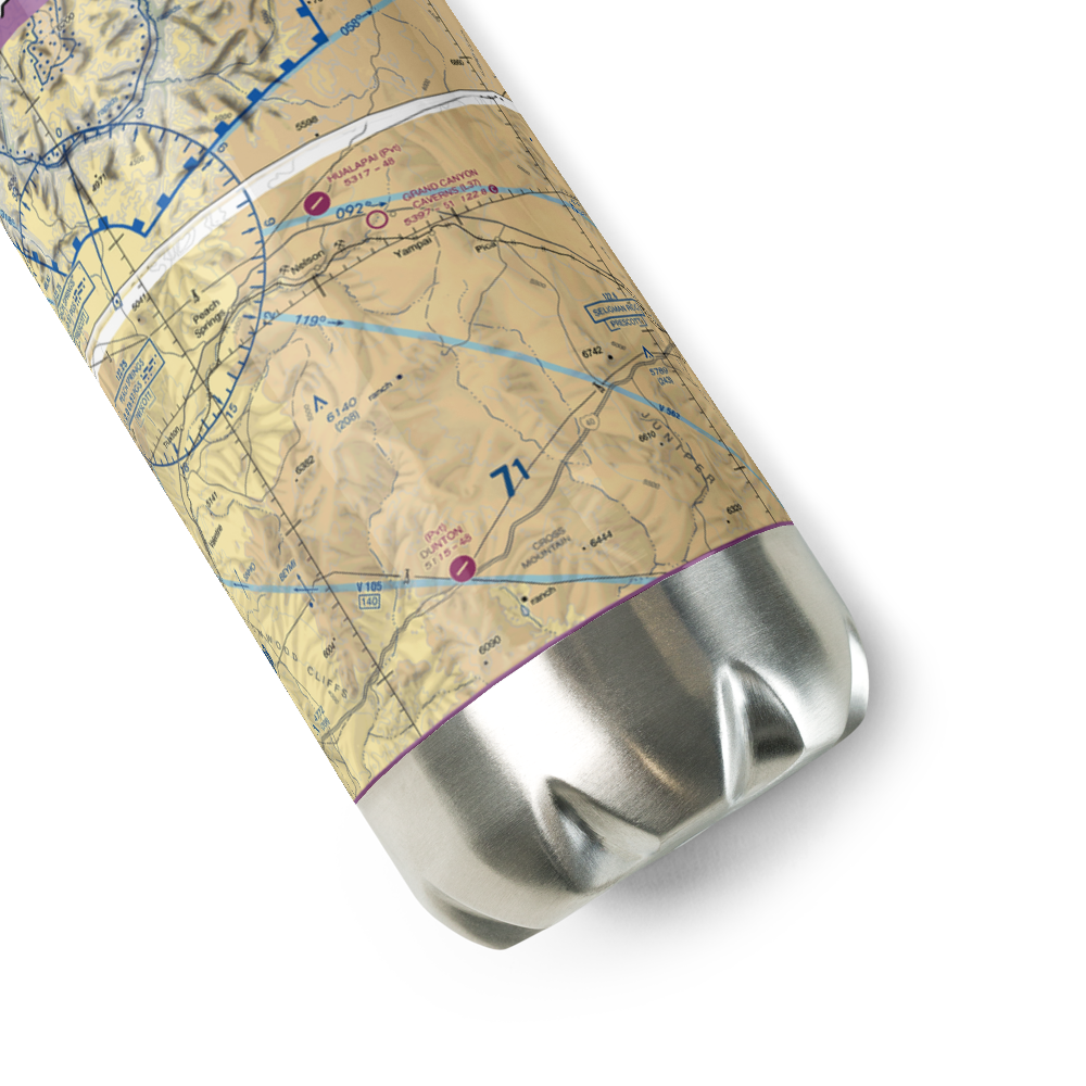Grand Canyon Caverns Airport (L37) VFR Sectional Water Bottle 