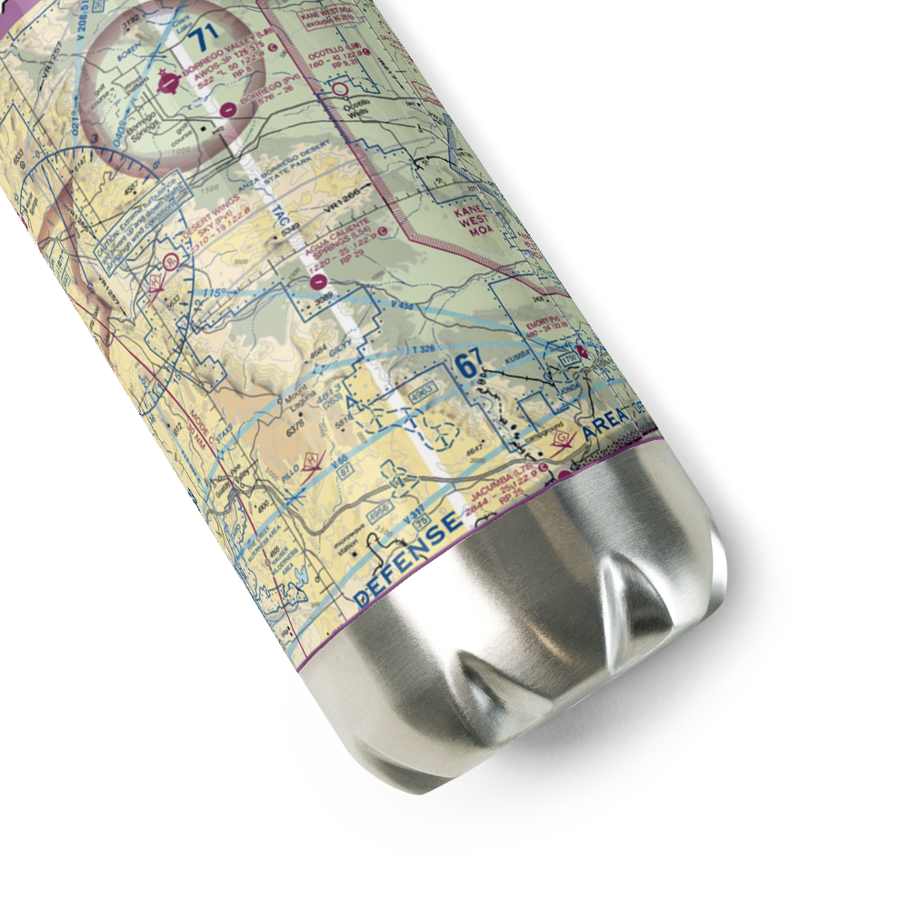 Agua Caliente Airport (L54) VFR Sectional Water Bottle 