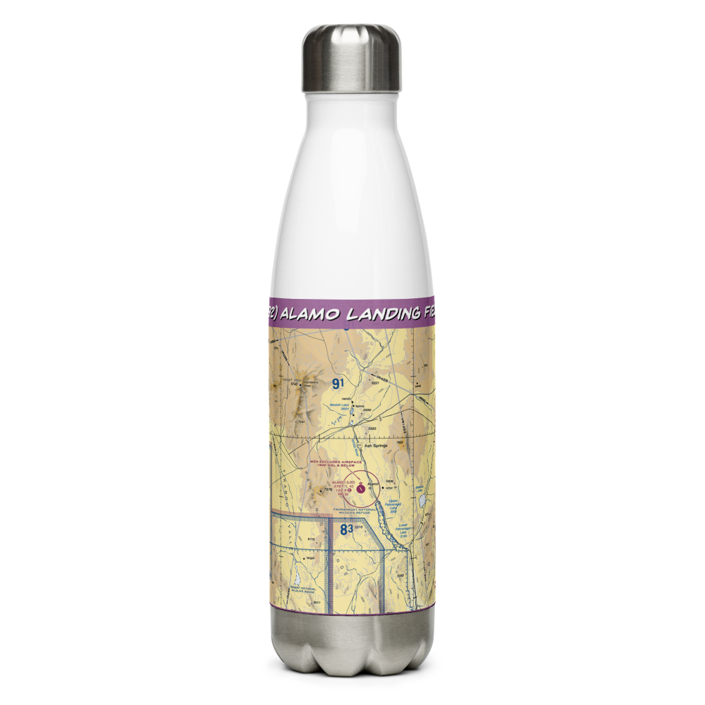 Alamo Landing Field (L92) VFR Sectional Water Bottle 