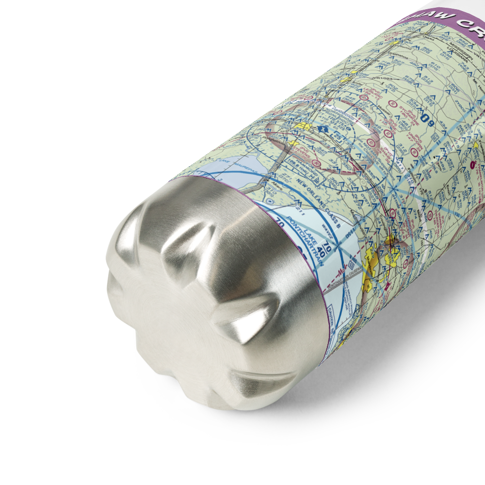 Shaw Crop Service Airport (LA13) VFR Sectional Water Bottle 