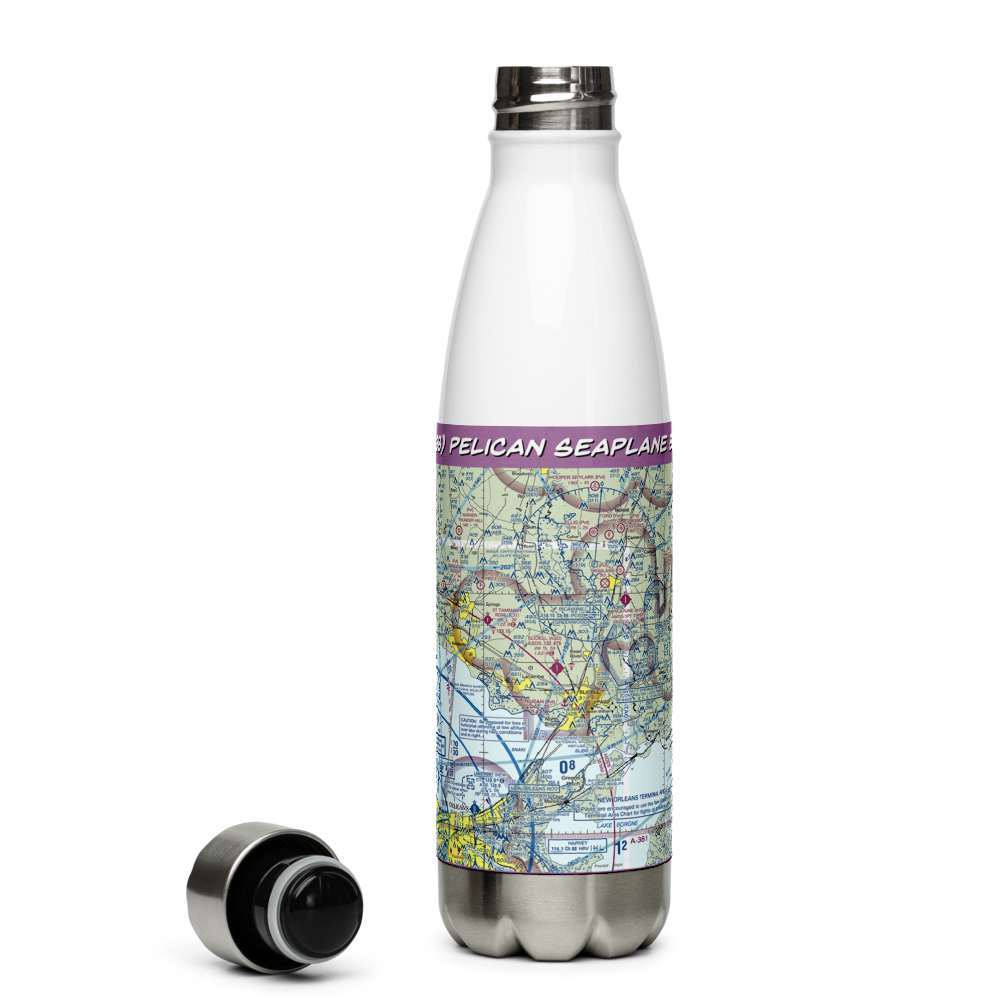 Pelican Seaplane Base (LA38) VFR Sectional Water Bottle 