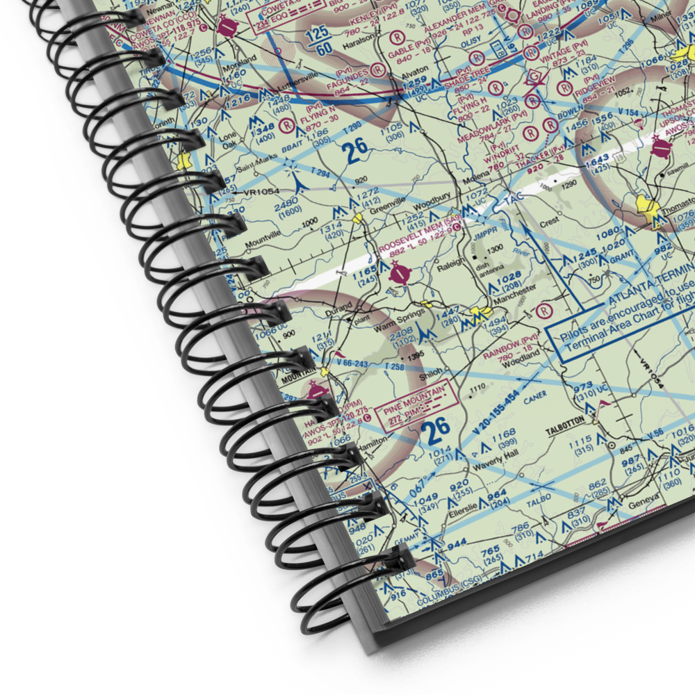 Pinebrook Estates Airport (5GA5) VFR Sectional Notebook 