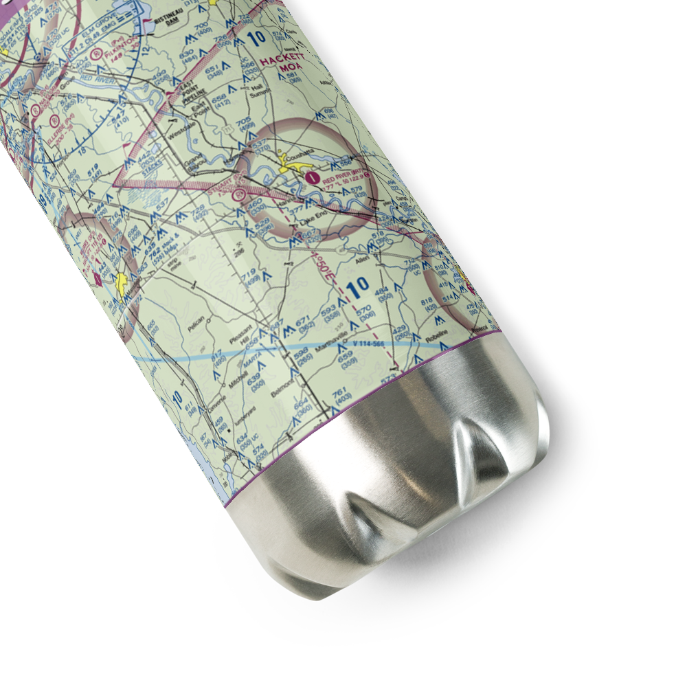 Stuart Airstrip (LA51) VFR Sectional Water Bottle 