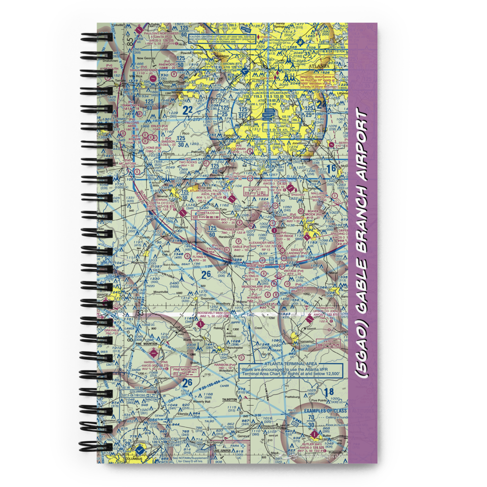 Gable Branch Airport (5GA0) VFR Sectional Notebook 