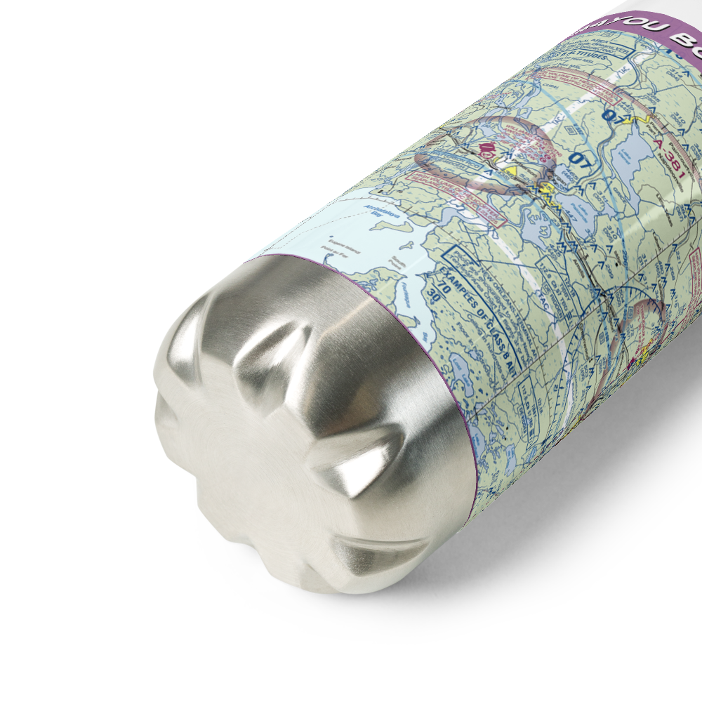Bayou Boeuf Seaplane Base (LA64) VFR Sectional Water Bottle 