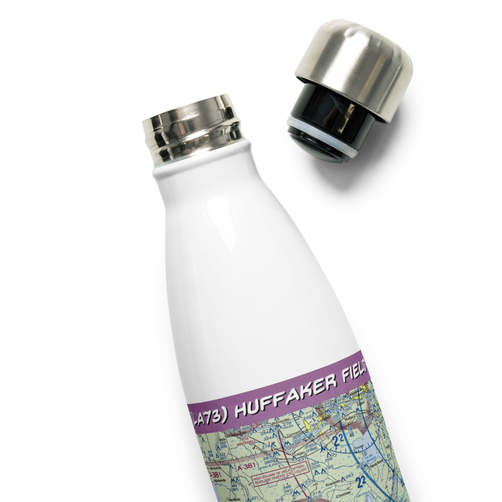 Huffaker Field (LA73) VFR Sectional Water Bottle 