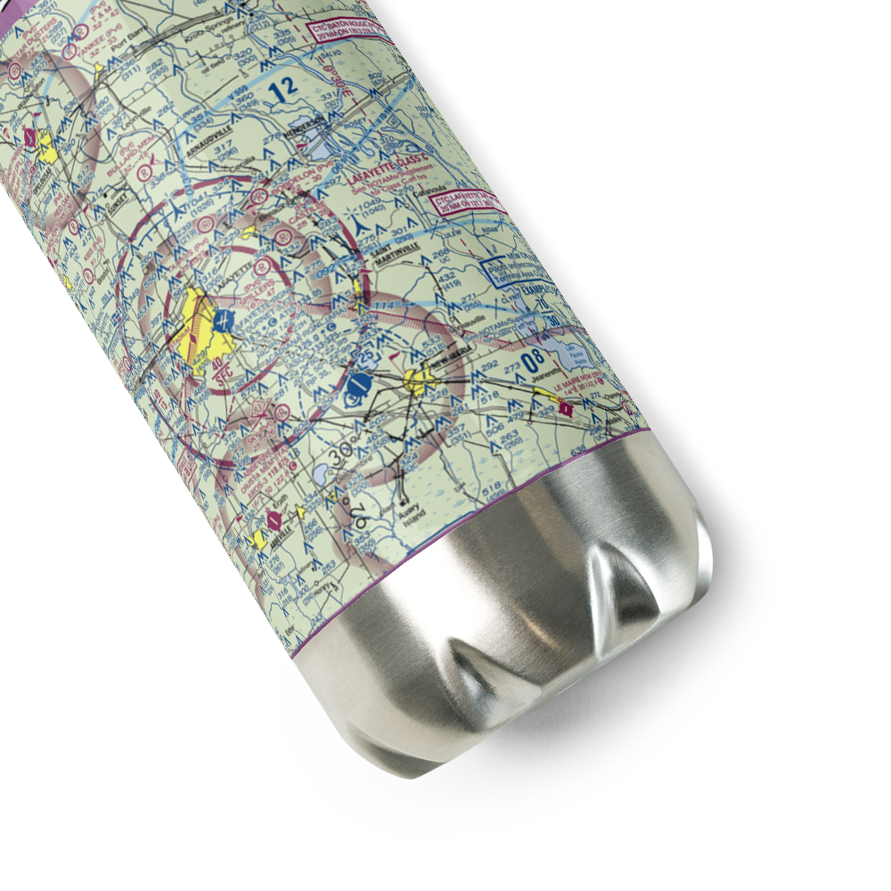 Spillers Club Airport (LA76) VFR Sectional Water Bottle 