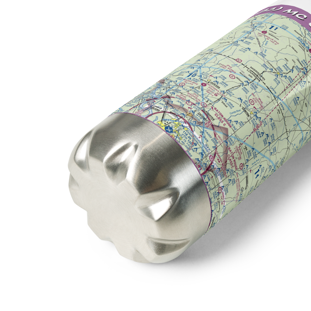 Mc Cutcheon Field (LA83) VFR Sectional Water Bottle 