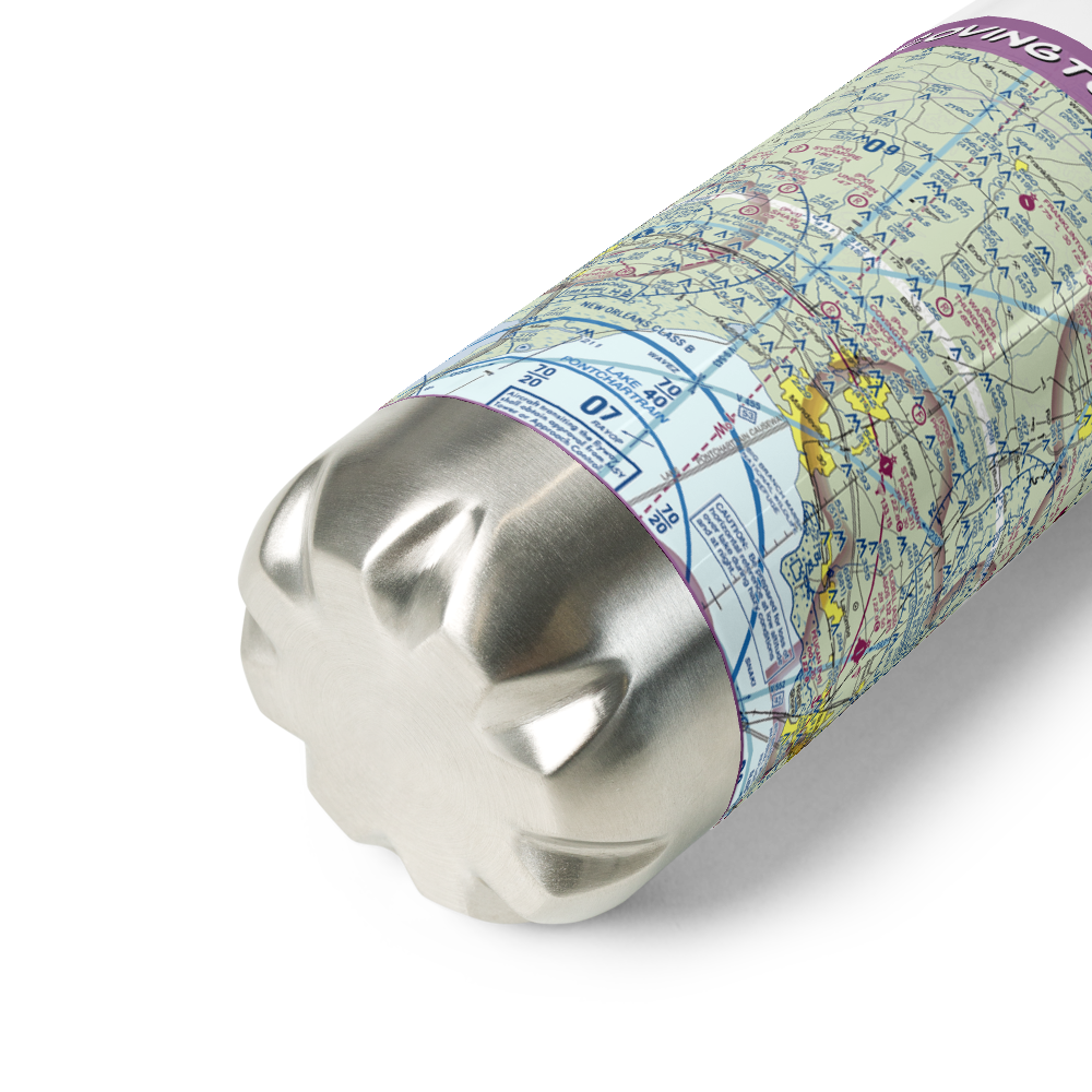 Covington-Vincent Airport (LA87) VFR Sectional Water Bottle 
