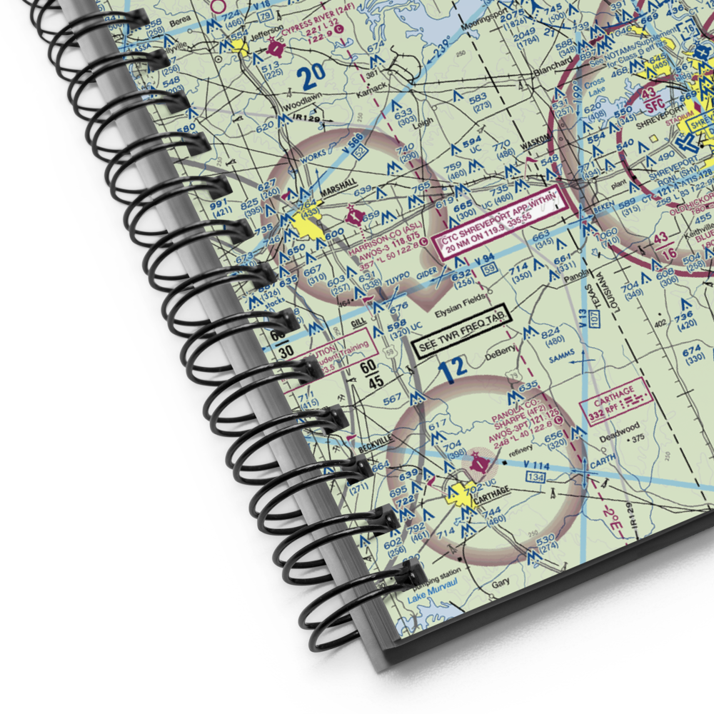 Thackers Airport (5F8) VFR Sectional Notebook 
