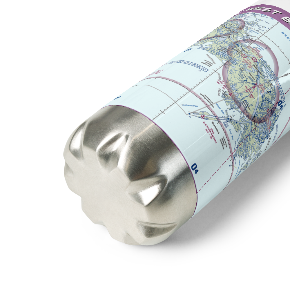 West Bay Seaplane Base (LA98) VFR Sectional Water Bottle 