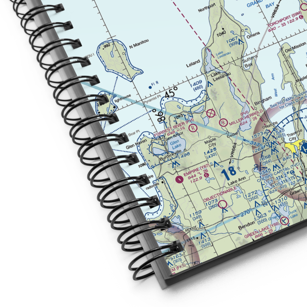 Woolsey Memorial Airport (5D5) VFR Sectional Notebook 